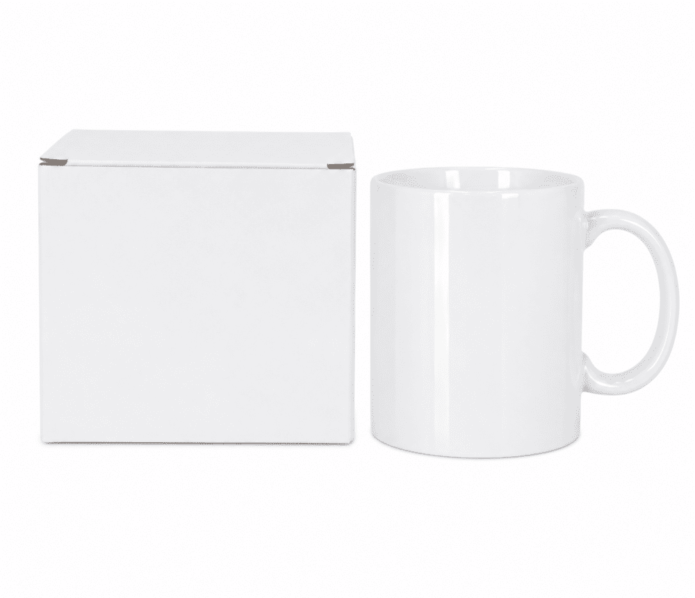 11oz Premium White Mug with white box Sublimation Blanks : 11oz Premium White Mug with white box (ZZ)
