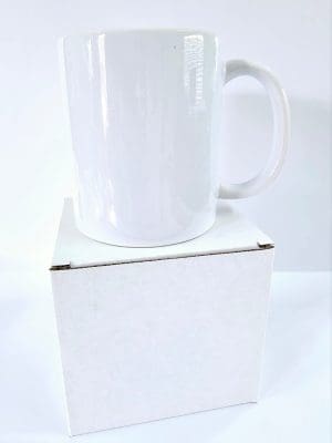 Sublimation Blanks : 11oz Premium White Mug with white box