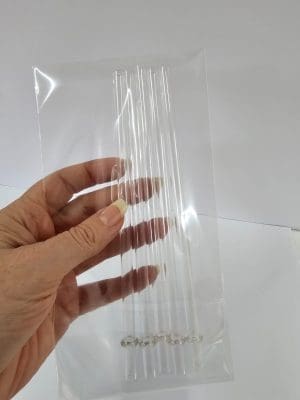 Consumables : Clear 16cm & 18.5cm Plastic Straws (Pack of 5)