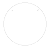 Laser Acrylic Shapes : CLEAR Circle 8 to 18cm Circle (1.5, 2, 3 & 5mm)
