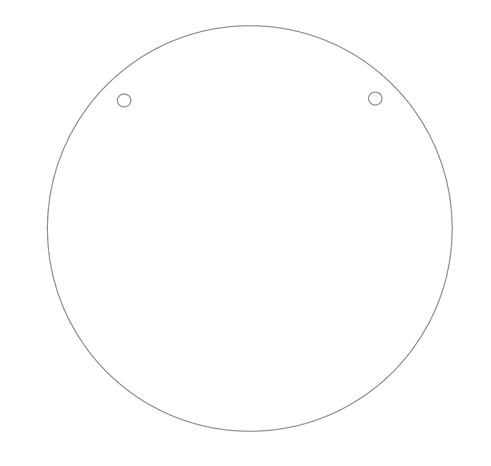 Laser Acrylic Shapes : CLEAR Circle 8 to 18cm Circle (1.5, 2, 3 & 5mm)