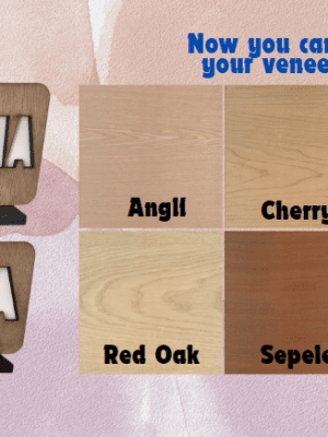 Laser Sublimation Blanks : GRANDMA or OUMA Sublimation & Veneer Plaque with Stand