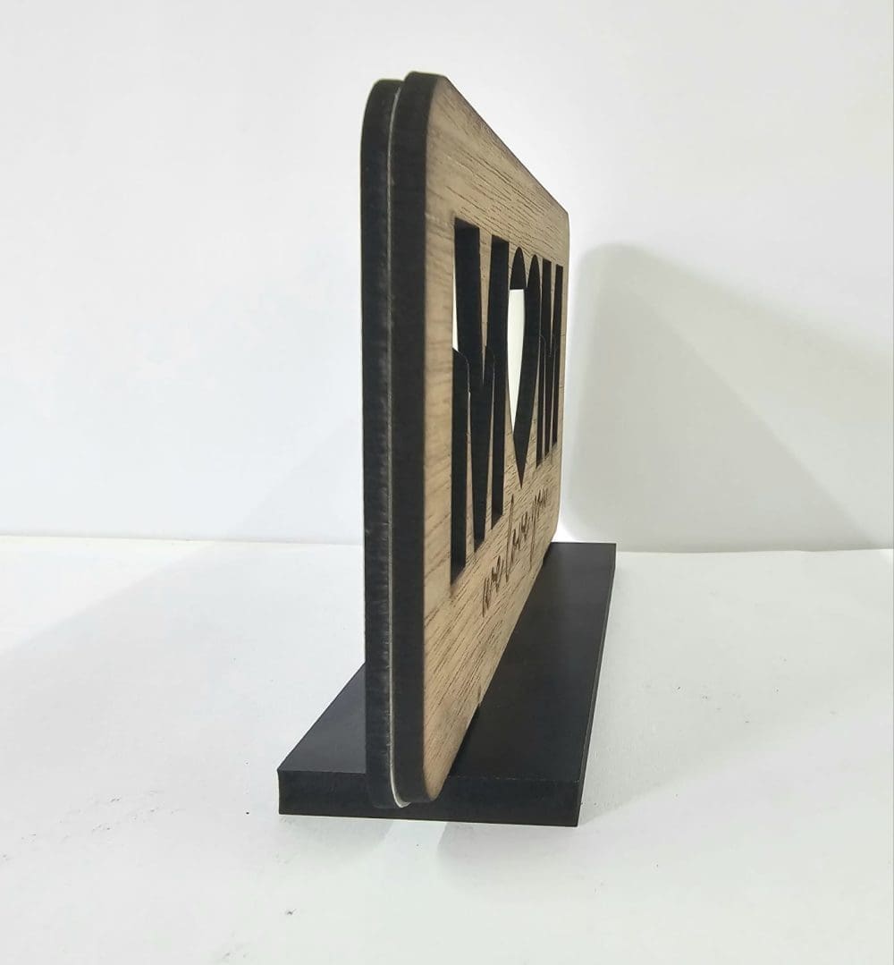 Laser  Sublimation Blanks : DAD or PAPPA Sublimation & Veneer Plaque with Stand