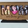 Laser  Sublimation Blanks : MOM, MAMA or MAMMA Sublimation & Veneer Plaque with Stand
