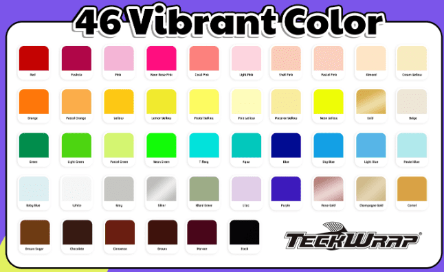 Teckwrap : PU HTV Range (30.5 by 30.5cm)