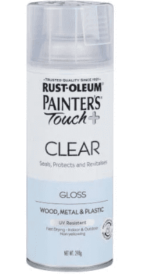 Arts & Crafts : RustOleum Painters Touch, Clear Gloss (for use waterslide paper decal)