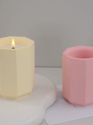 Silicone Moulds Jar Cylinder #2 5 Silicone Moulds : (2) Container/Jar Silicone Moulds for Candle, Jesmonite & Resin Art