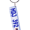 Sublimation Blanks : 3mm Sublimer 2 Toned Numberplate + split keyring and connector(ZZ)