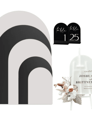 Laser Acrylic Blanks : BLACK & WHITE ARCHED A6, A5, A4, A3, A2, A1 Sheets (3mm)