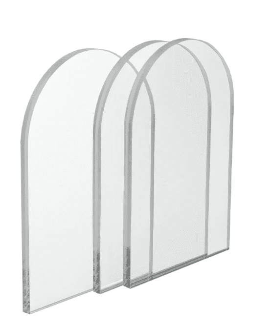 Laser Acrylic Blanks : CLEAR ARCHED A6, A5, A4, A3, A2, A1 Boards (1.5mm, 2mm, 3mm & 5mm)