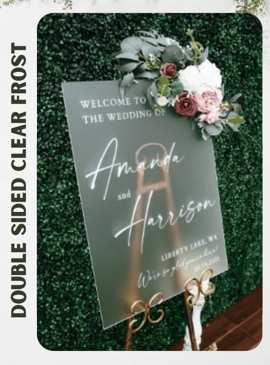 DS Clear Frost Acrylic Blanks : 3mm D/S Clear & Frost Boards (A6, A5, A4, A3, A2, A1 Sheets)