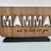 Laser  Sublimation Blanks : MOM, MAMA or MAMMA Sublimation & Veneer Plaque with Stand