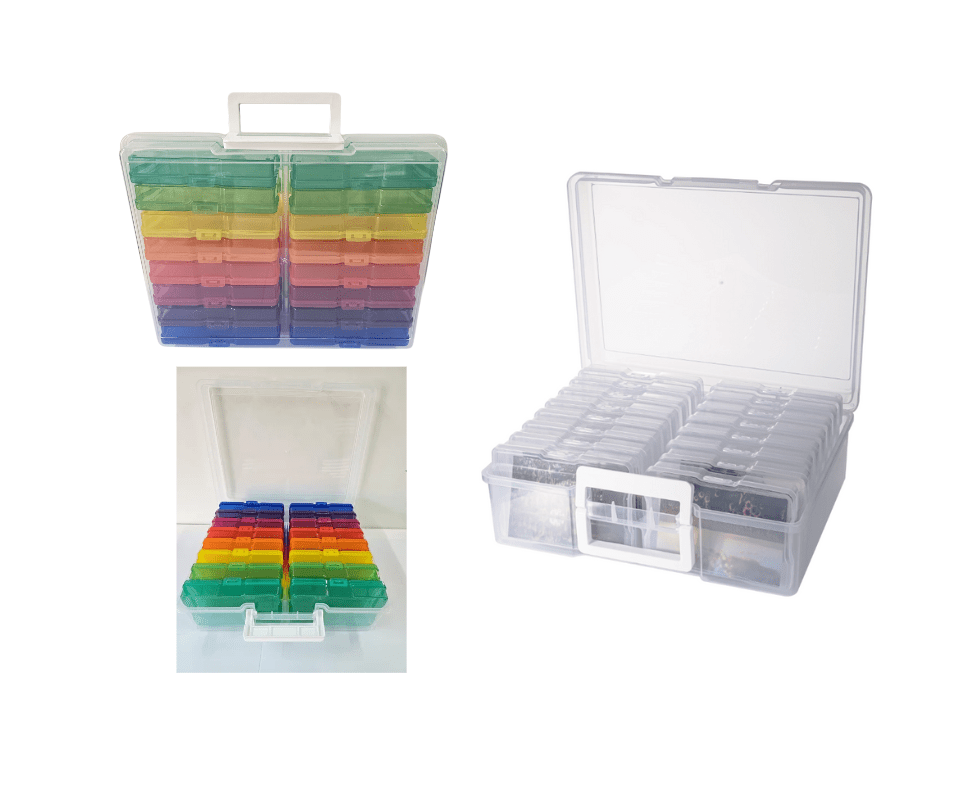 17piece storage container Arts & Crafts : 17 Piece Storage Container with 16 Inner Cases Plastic Storage Boxes with handle