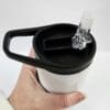 Sublimation Blanks : 20oz Straight Flip Lid Tumbler With Carry Handle + Slider Screw On Lid