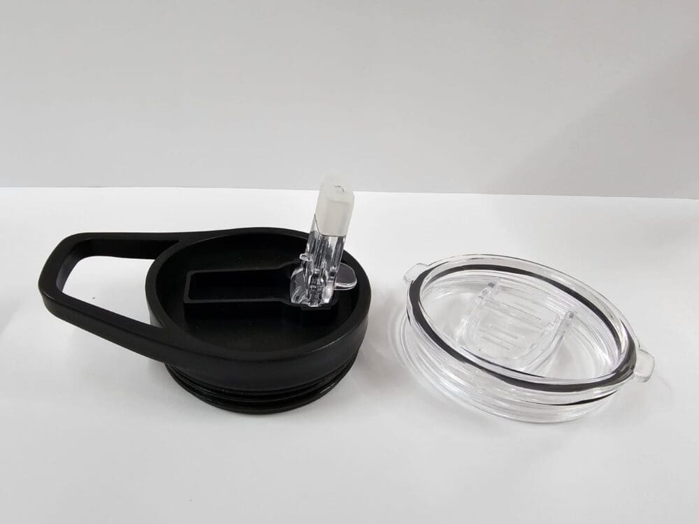 Sublimation Blanks : 20oz Straight Flip Lid Tumbler With Carry Handle + Slider Screw On Lid