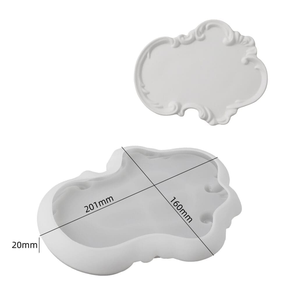 Silicone Moulds : (6) Filigree Tray Silicone Moulds for Jesmonite & Resin Art