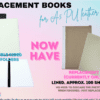 A5 replacement books Sublimation Blanks : Replacement books for PU Leather Notebooks