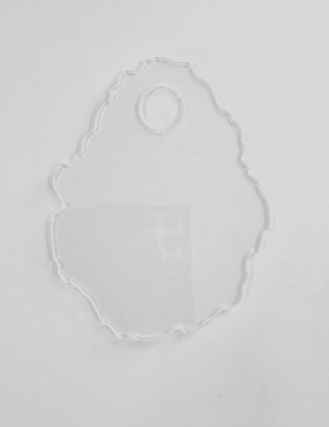 Laser Acrylic Shapes : CLEAR Irregular Nail Pallet Acrylic Acrylic (1.5, 2, 3 & 5mm)