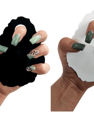 Acrylic Black White Nail pallet hands Laser Acrylic Shapes : BLACK & WHITE Irregular Nail Pallet Acrylic