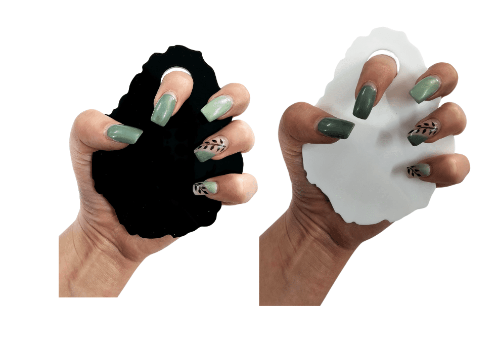 Laser Acrylic Shapes : BLACK & WHITE Irregular Nail Pallet Acrylic