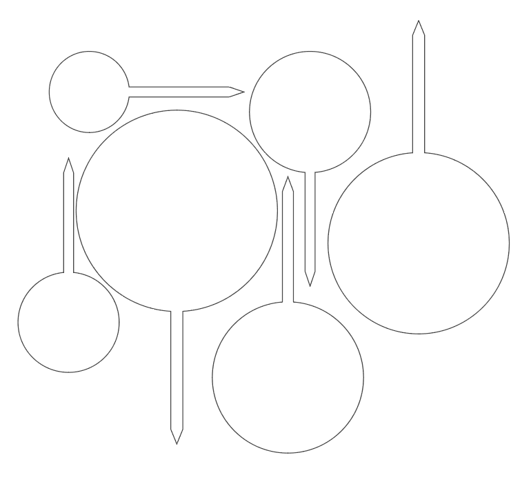 Laser Acrylic Shapes : CLEAR Circle Cake Toppers (8, 10, 12, 15, 18, 20cm)