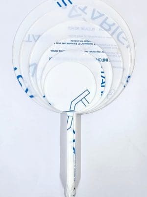 3D UV Prints : Direct UV Print to CLEAR Circle Cake Toppers (8, 10, 12, 15, 18, 20cm)