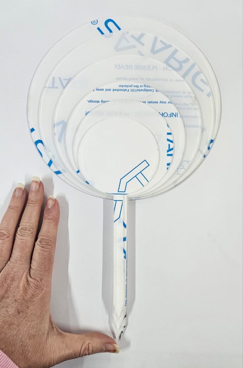 Laser Acrylic Shapes : CLEAR Circle Cake Toppers (8, 10, 12, 15, 18, 20cm)