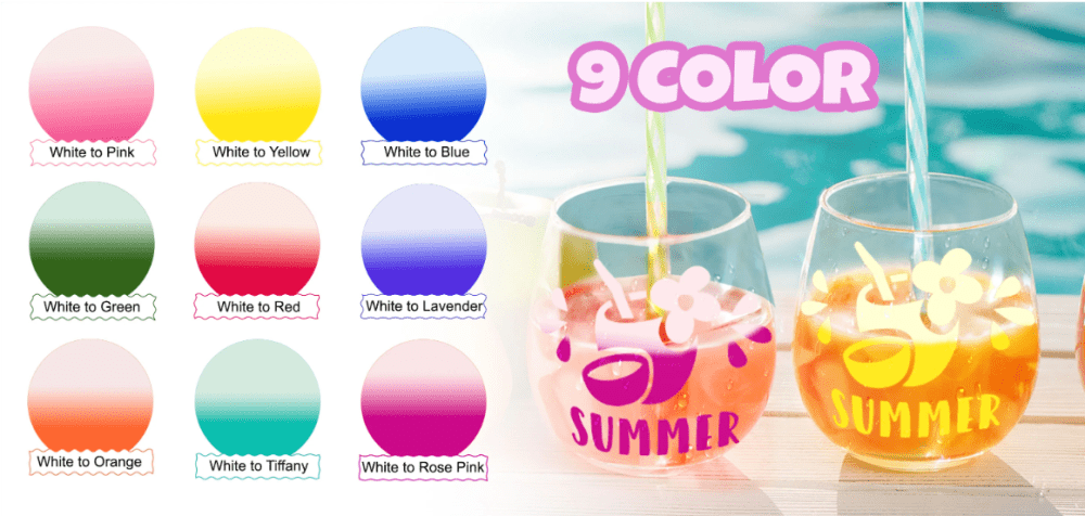 Teckwrap : Cold Colour Changing Adhesive Range (30 by 30cm)