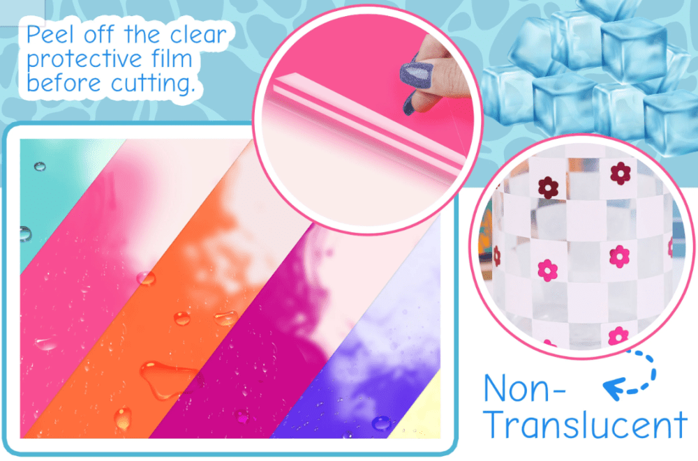 Teckwrap : Cold Colour Changing Adhesive Range (30 by 30cm)