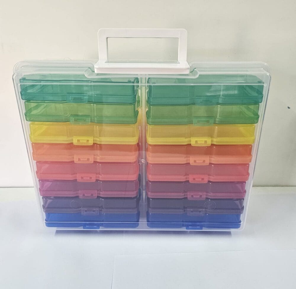 IMG-20240625-WA0074 Arts & Crafts : 17 Piece Storage Container with 16 Inner Cases Plastic Storage Boxes with handle