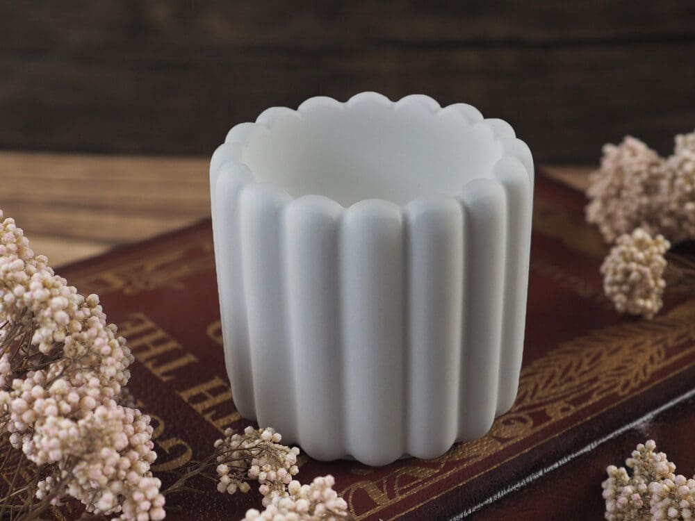 Silicone Moulds : (4) Container/Jar Silicone Moulds for Candle, Jesmonite & Resin Art