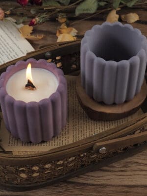 Silicone Moulds : (4) Container/Jar Silicone Moulds for Candle, Jesmonite & Resin Art