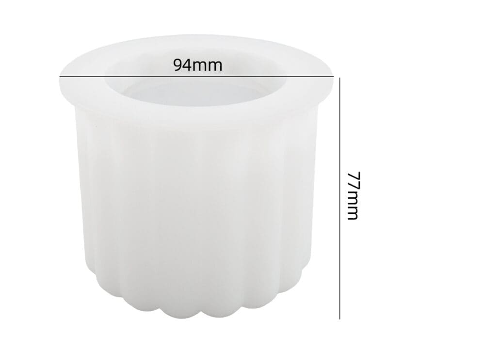 Silicone Moulds : (4) Container/Jar Silicone Moulds for Candle, Jesmonite & Resin Art