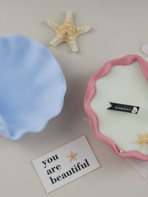 Silicone Mould # 5 Conch Shell 1 Silicone Moulds : (5) Conch/Shell (Type 2) Container Silicone Moulds for Candle, Jesmonite & Resin Art