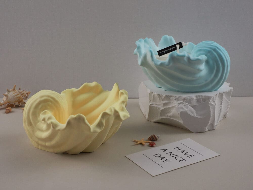 Silicone Moulds : (3) Conch/Shell (Type 1) Container Silicone Moulds for Candle, Jesmonite & Resin Art