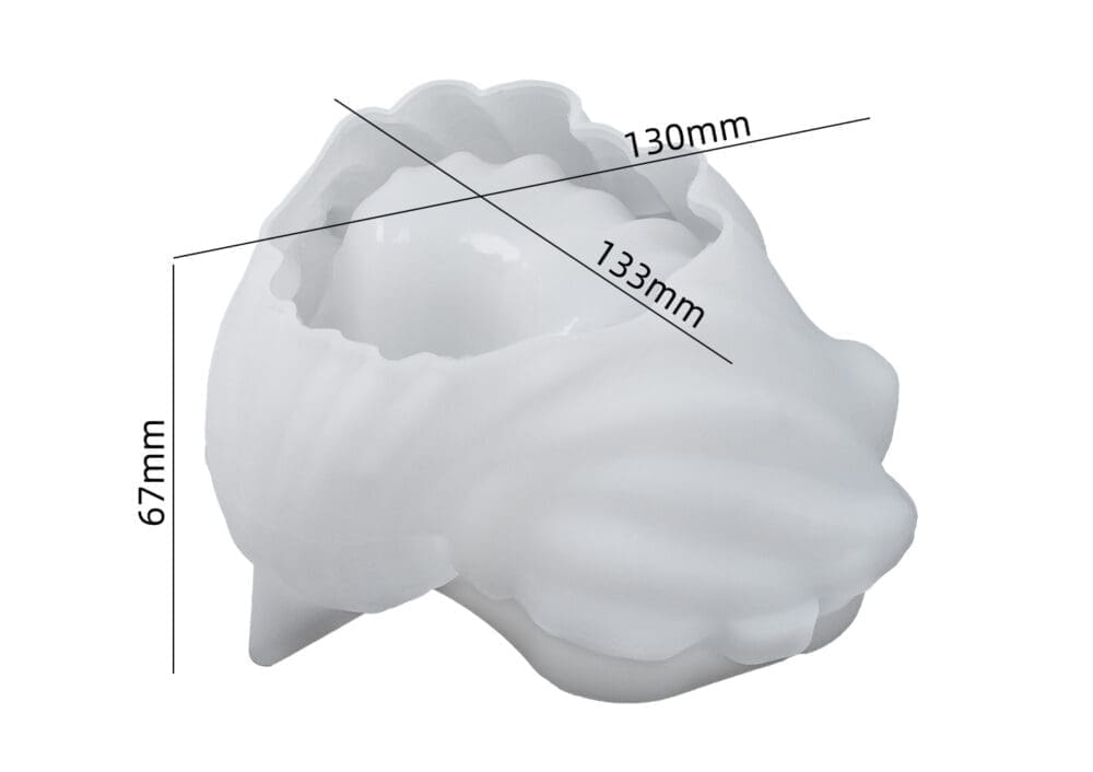 Silicone Moulds : (3) Conch/Shell (Type 1) Container Silicone Moulds for Candle, Jesmonite & Resin Art