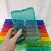 Storage Container Colour Arts & Crafts : 17 Piece Storage Container with 16 Inner Cases Plastic Storage Boxes with handle