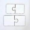 Laser Sublimation Blanks : 2 Piece Super Glossy 3mm Sublimation MDF Puzzle (Small & Medium)