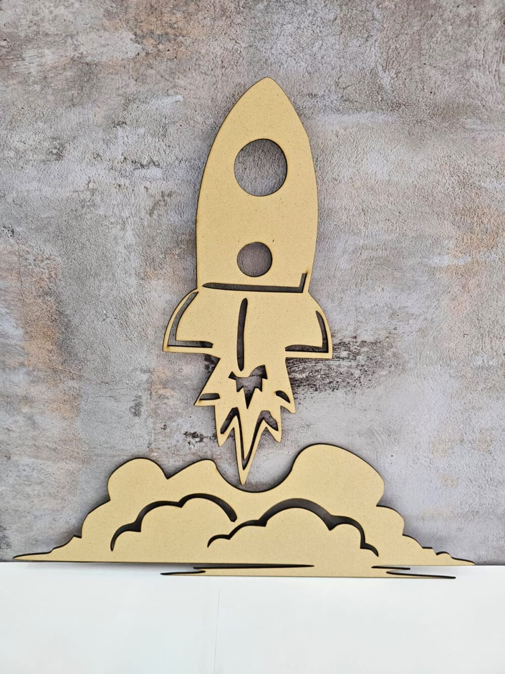 Laser DIY Wall Art : MDF Rocket (3mm or 6mm)