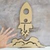 Laser DIY Wall Art : MDF Rocket (3mm or 6mm)