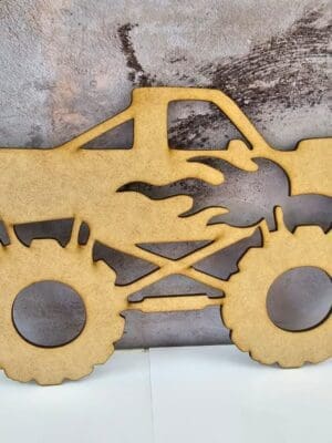 Laser DIY Wall Art : MDF Truck (3mm or 6mm)