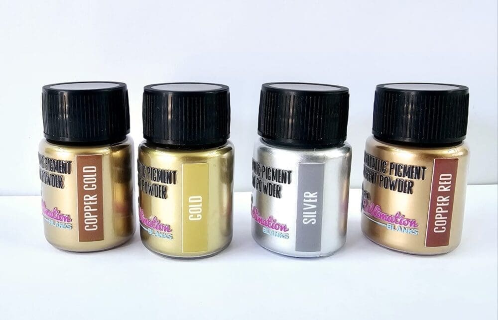 Resin Supplies : Shimmer Metallic Pigment Pearlescent Powder Set (4 Colours)