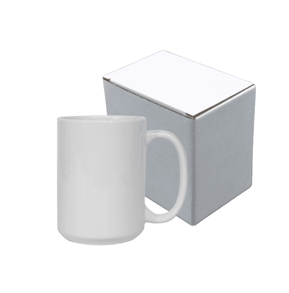15ozJumboGradeA Sublimation Blanks : 15oz Jumbo White A Grade Mugs with individual white box (Individual or box of 36)