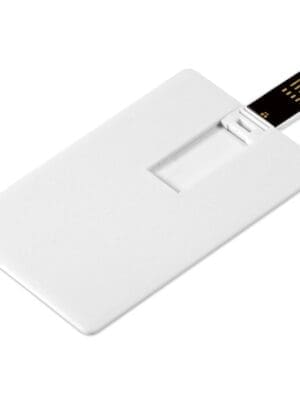 Technology : White Credit Card USB Drive, 8gigs (Blank or UV Print)