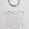 Laser Acrylic Shapes : CLEAR Babygrow/Romper/Onesie Acrylic, Disc + Keyring (1.5, 2, 3 & 5mm)