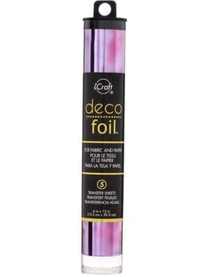 Arts & Crafts : Deco Foil Transfer Sheets, Amethyst Watercolor, 6x12 inch (15.24 by 30.48cm) x5 sheets