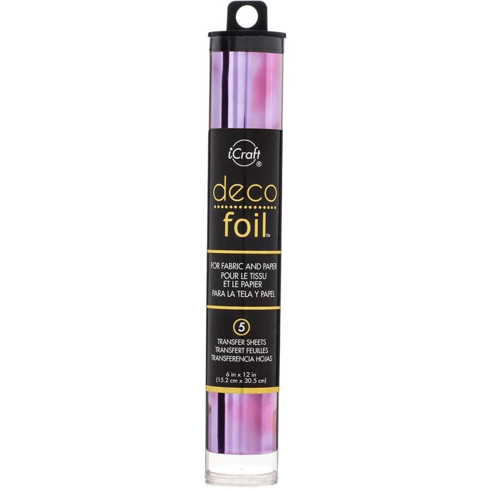 Arts & Crafts : Deco Foil Transfer Sheets, Amethyst Watercolor, 6x12 inch (15.24 by 30.48cm) x5 sheets