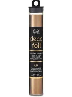 Arts & Crafts : Deco Foil Transfer Sheets, Bronze, 6x12 inch (15.24 by 30.48cm) x5 sheets