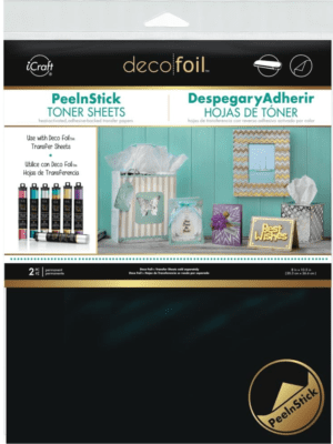 Deco Foil Toner Sheets Arts & Crafts : Deco Foil Peel n Stick Toner 8″X10″ (20 x 25 cm x2 sheets)