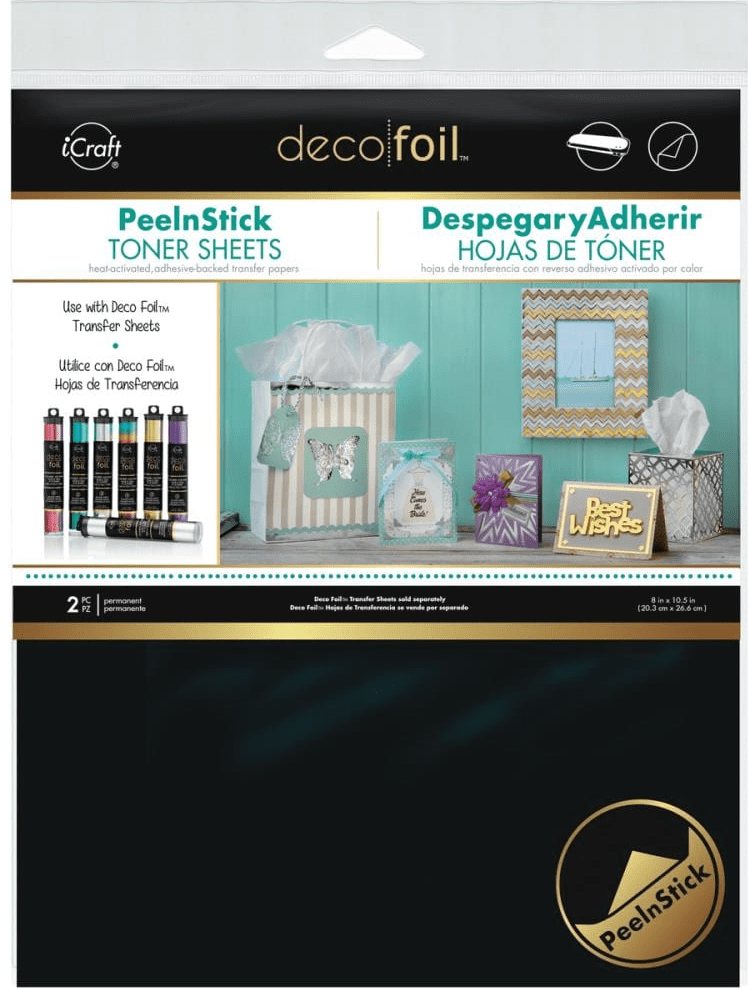 Arts & Crafts : Deco Foil Peel n Stick Toner 8″X10″ (20 x 25 cm x2 sheets)